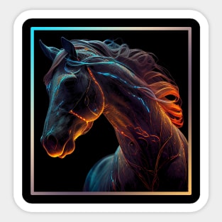 Horse AI Art 3 Sticker